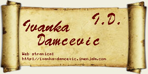 Ivanka Damčević vizit kartica